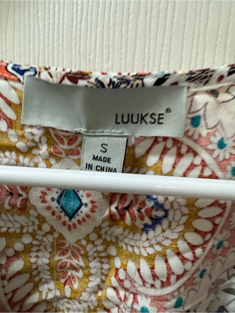 Luukse women's dress Allover Print Ruffle
(Small) Multicolor - Picture 4 of 9